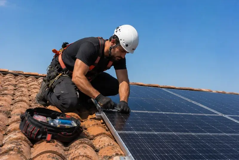 Maintenance et monitoring de panneaux solaires à Vaulnaveys-le-Bas